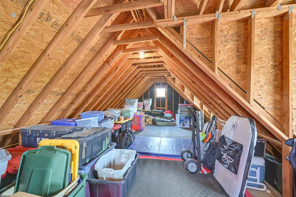 Texas Basement over garage with walk-up staircase