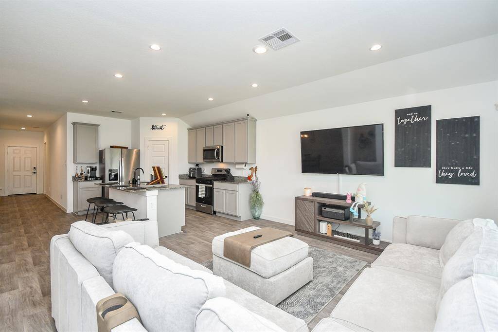 Recessed lighting throughout the home