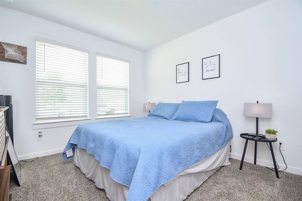 Four bedrooms total and spacious in this split floor plan