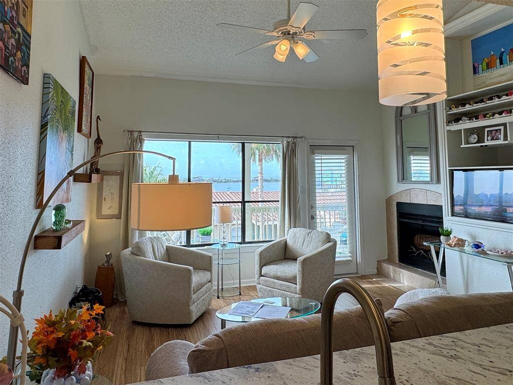 Enjoy water views from the kitchen.