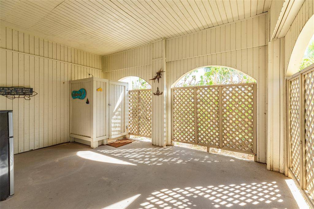 Notice all the space for gear, entertaining, or a sitting area.