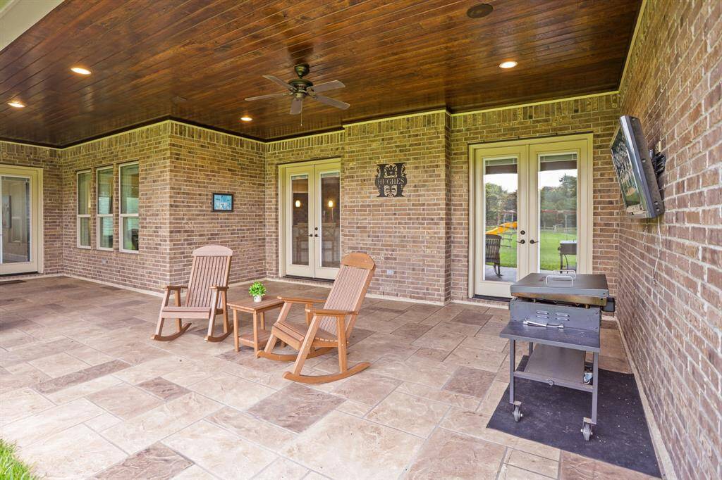 This expansive Back Patio can be accessed from both the Living Room and Game Room, making it easy to entertain both indoors and out. This is the perfect place to put a large table and chairs for outdoor dining on beautiful days. There is also plenty of room to add a summer kitchen later down the road if desired.