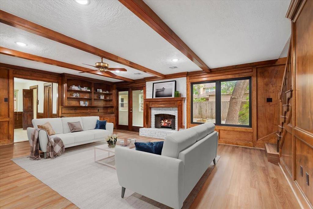 Staged living room.
