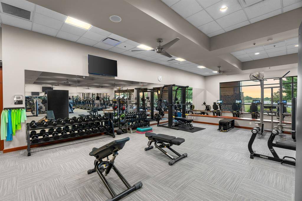 The 24-hour fitness center is equipped with state-of-the-art equipment and weights—perfect for staying in shape anytime. Come check it out and see for yourself!