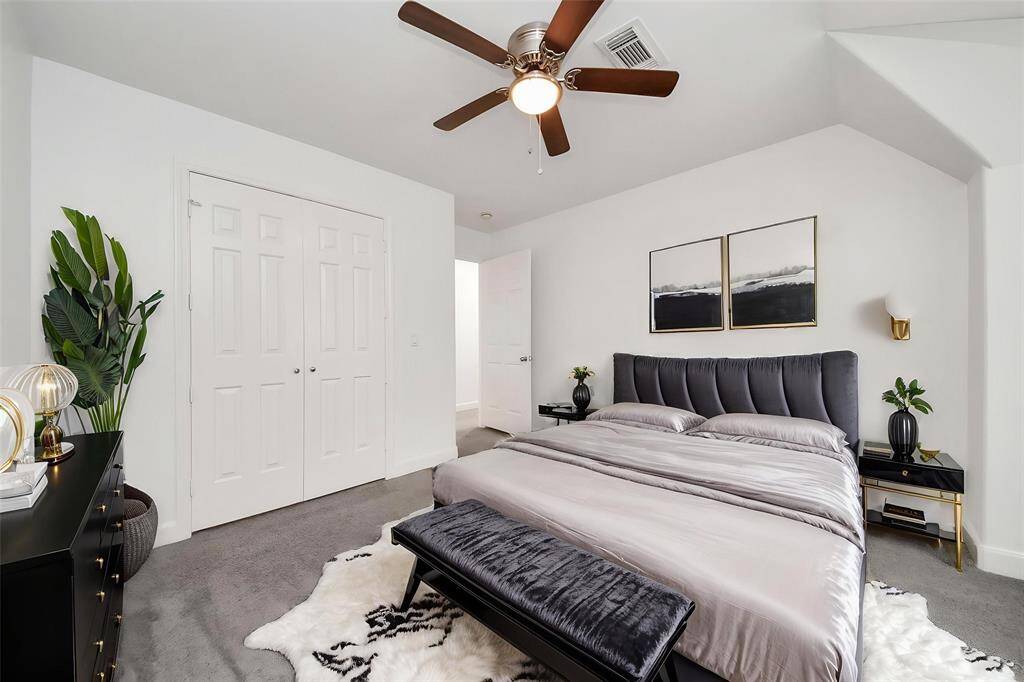 Virtually staged Bedroom 3