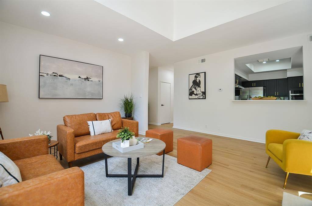 Stylish Living Room with new flush mount LED lighting