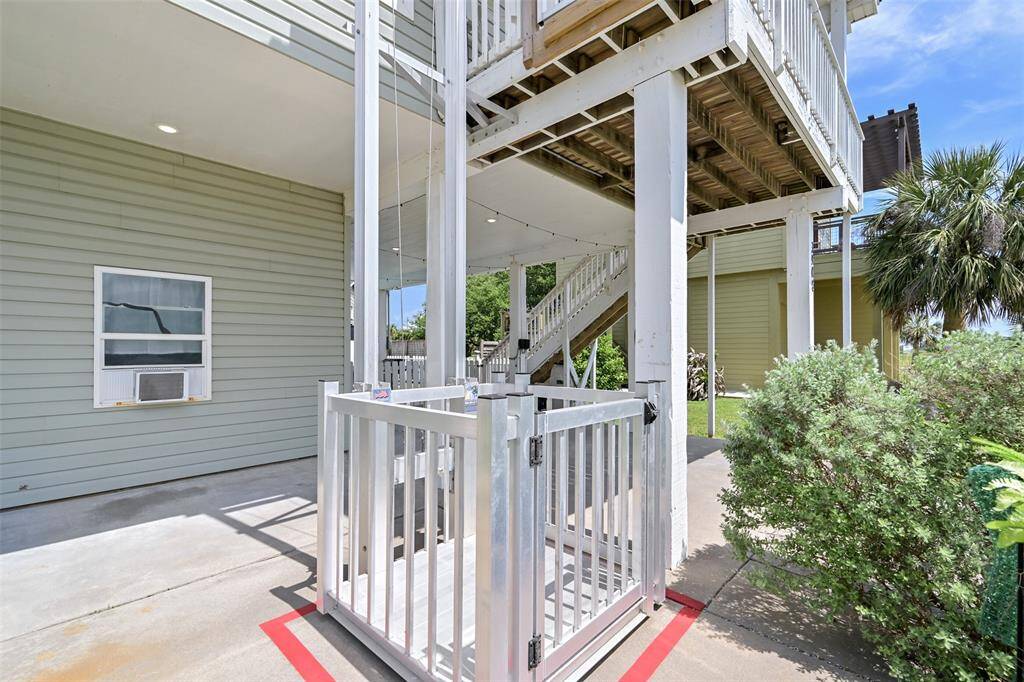 Cargo lift conveniently located just off the driveway.