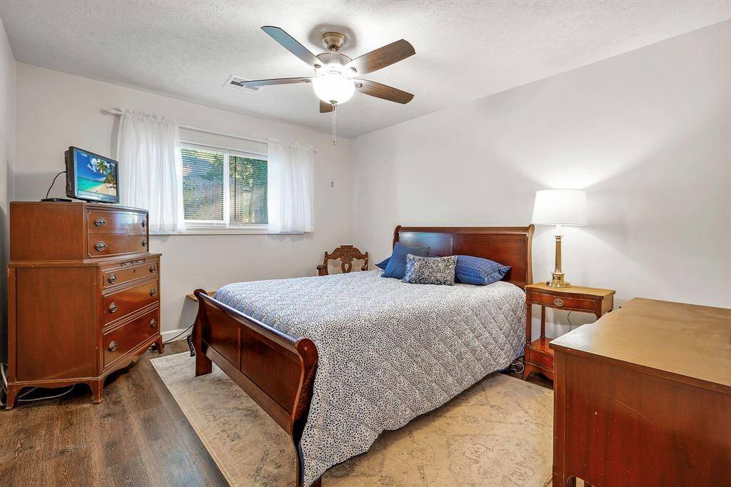 Secondary Bedroom, plenty of room for a queen- or king-sized bed **403 E Lake Drive, Livingston, TX 77351**