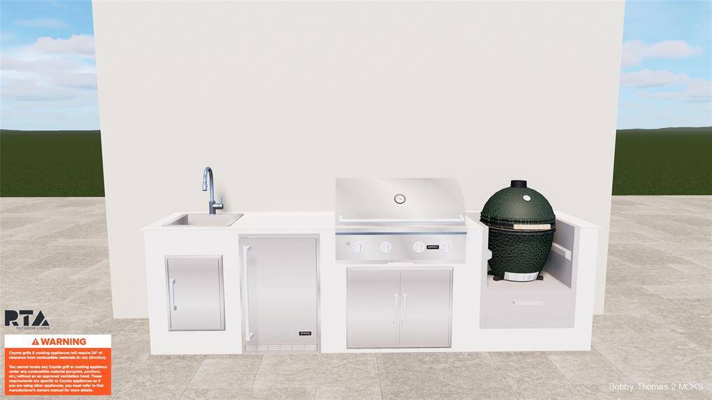 Terrace Kitchen Package Upgrade with limited lifetime warranty