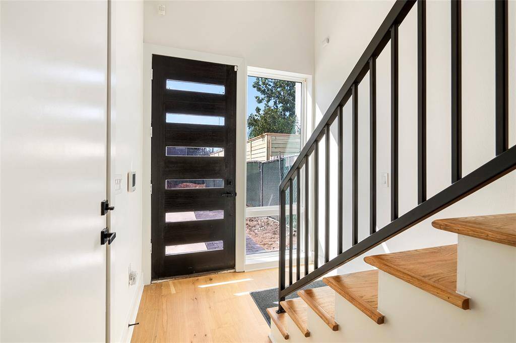 8ft modern wood entry door