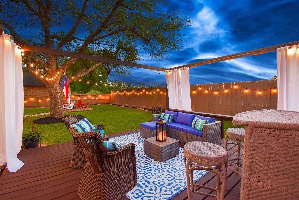 Backyard Deck Night Shot
