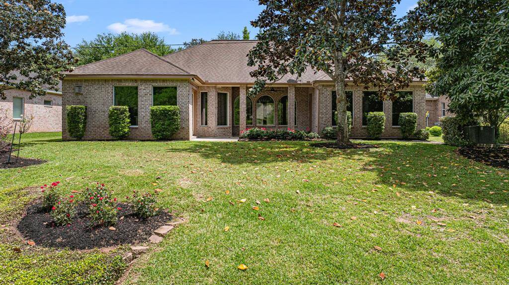 This view is from the rear of the property, looking back toward the house.
