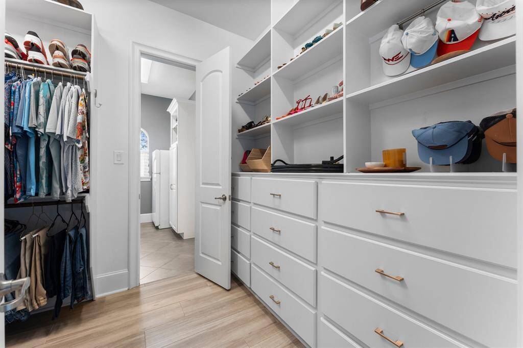 Primary closet with custom built-in's
