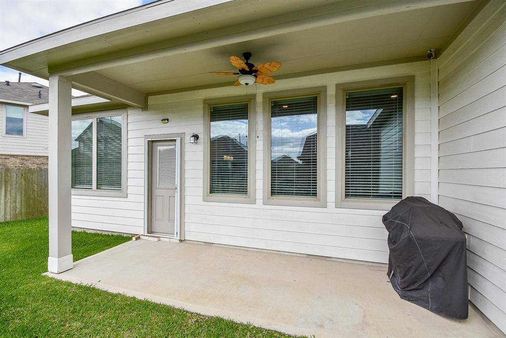 large covered patio