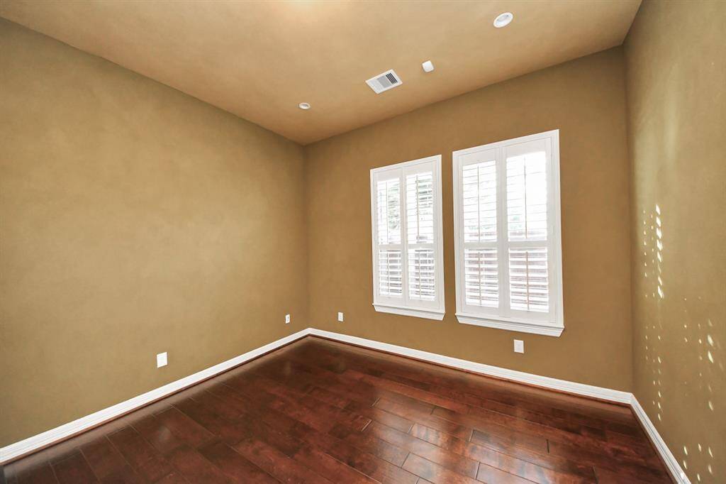 One side of the house has the office which has a closet so could be used as 5th bedroom and extra bedroom downstairs