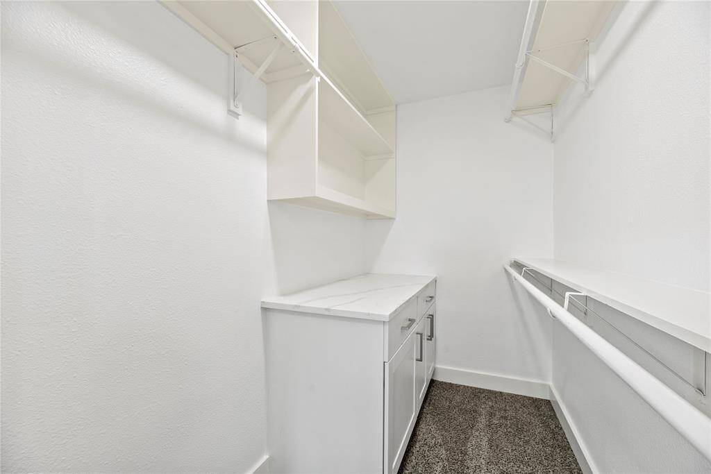 Custom walk-in closet with built in.