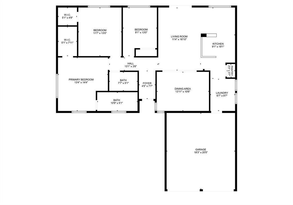 Perfect open floorplan.