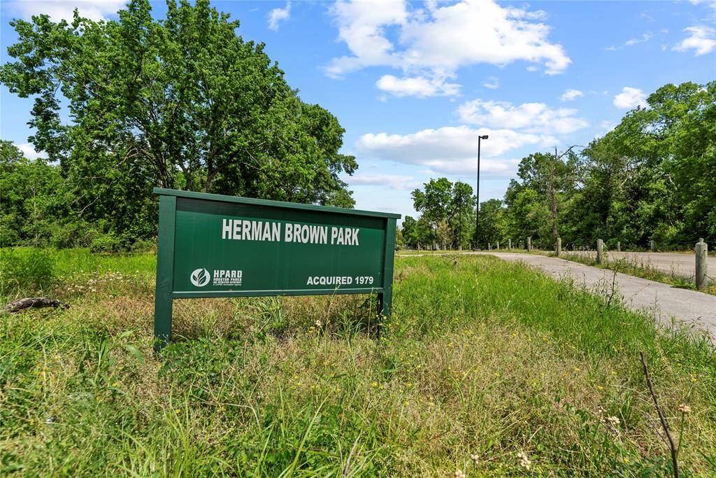 Herman Brown Park located steps from your front door.