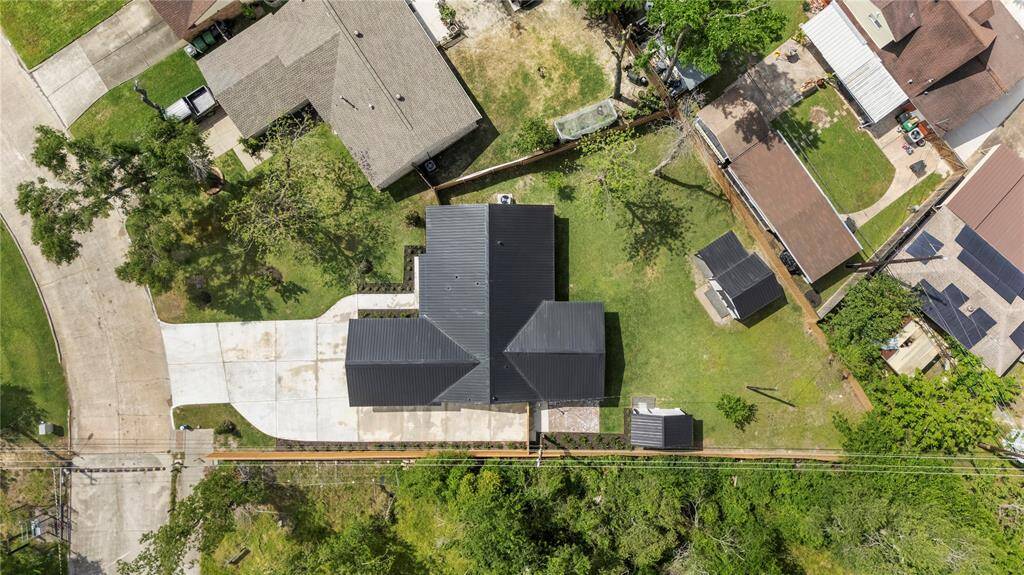 Beautiful new black metal roof.