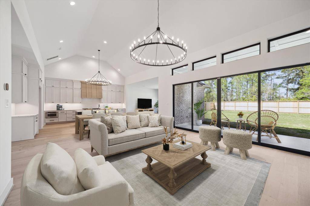 Virtually Staged - Living, Kitchen, and Dining