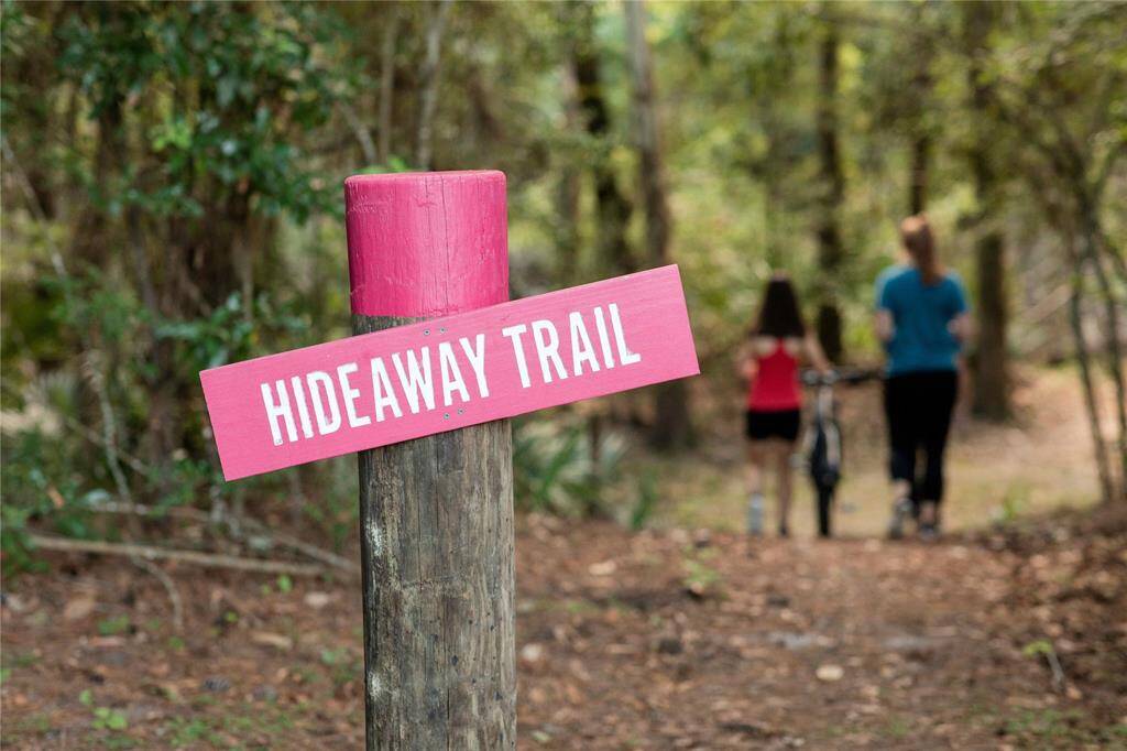 Hike, bike, or run on the miles of natural trails