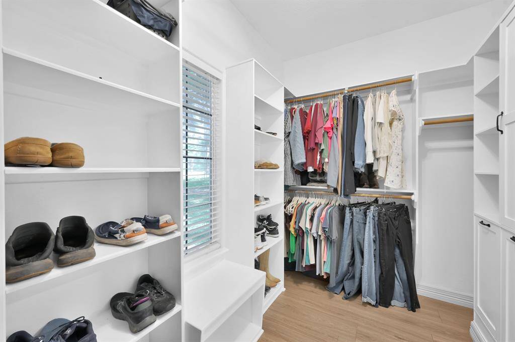 Primary closet