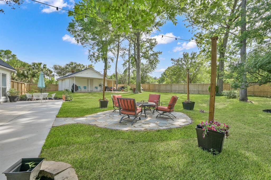 Patio and workshop