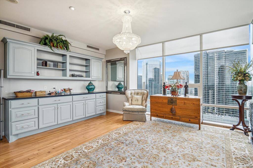 Did we say storage space?  Look at the storage space provided by this custom built-in unit.