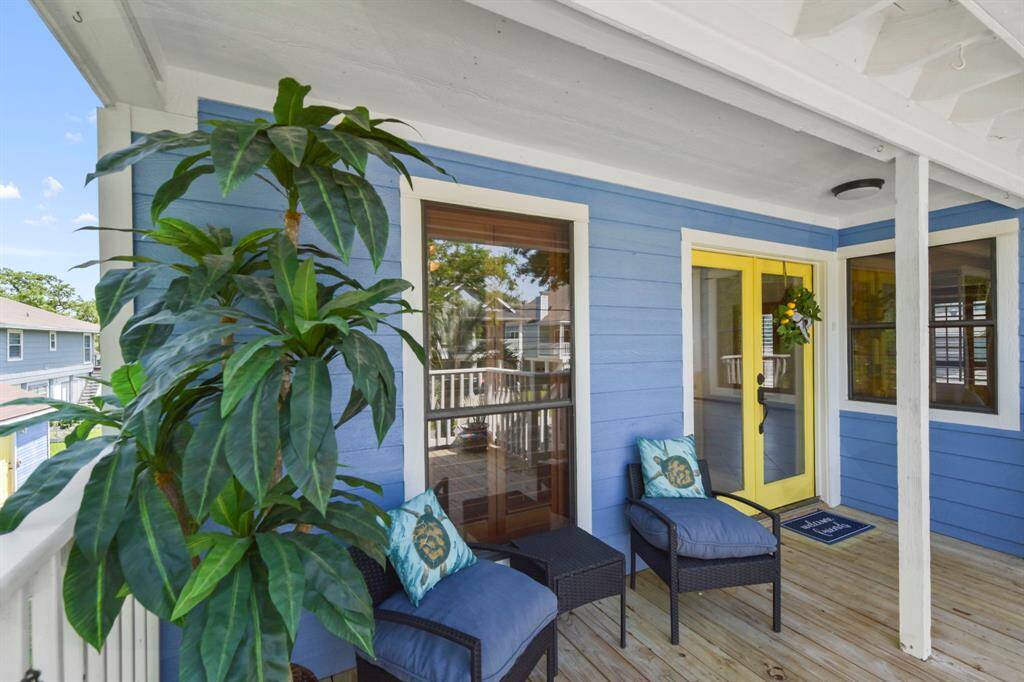 Relax on this serene front porch, perfect for unwinding in the afternoons.
