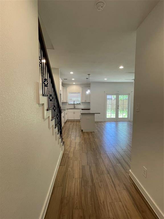 View to kitchen from garage