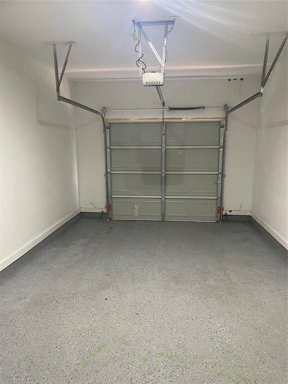 Garage with garage door opener