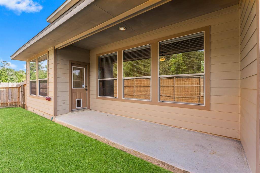 Checkout the back patio.