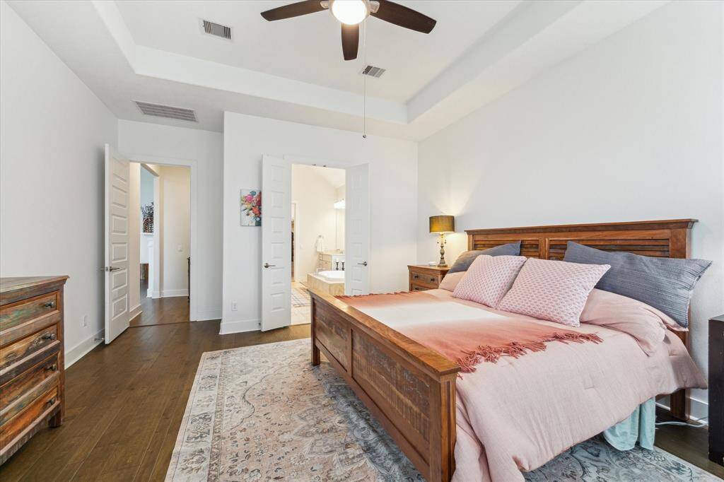 Primary Bedroom with Tray Ceiling
