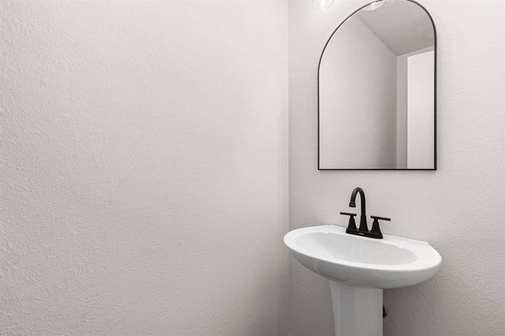 Downstairs half bath for guests