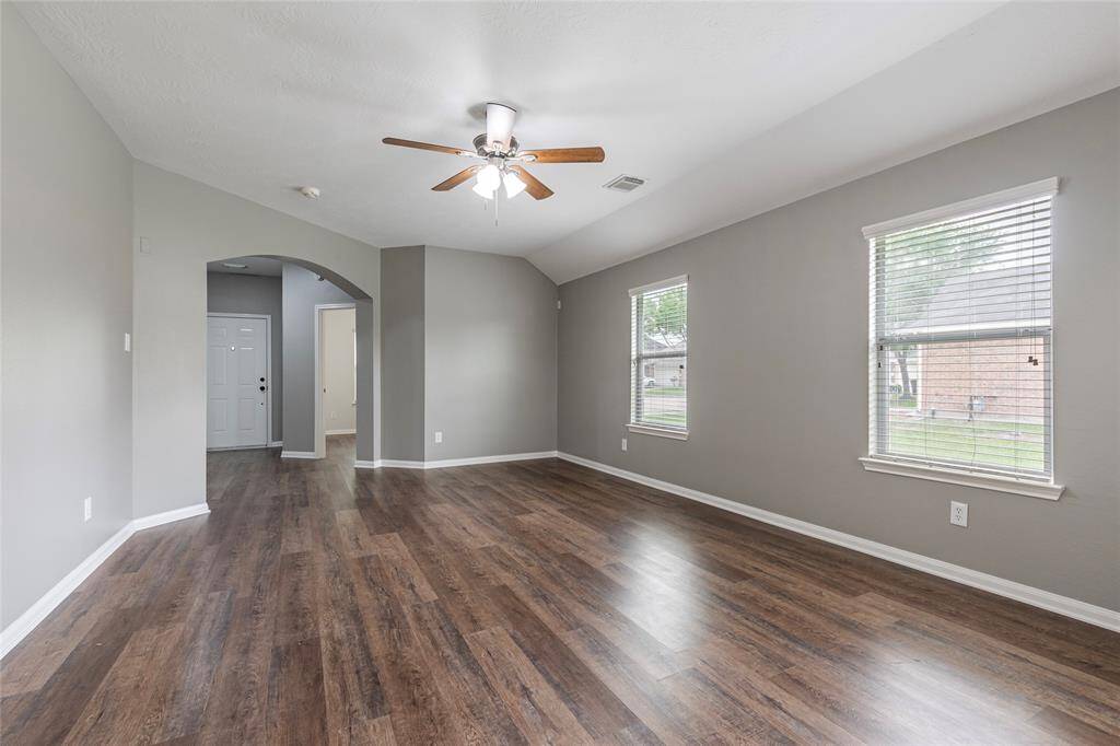 A shot of the spacious living room.