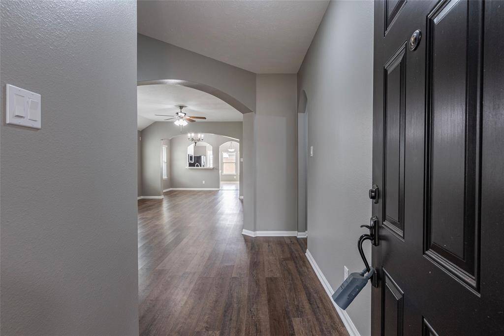 The front door entrance into the home.