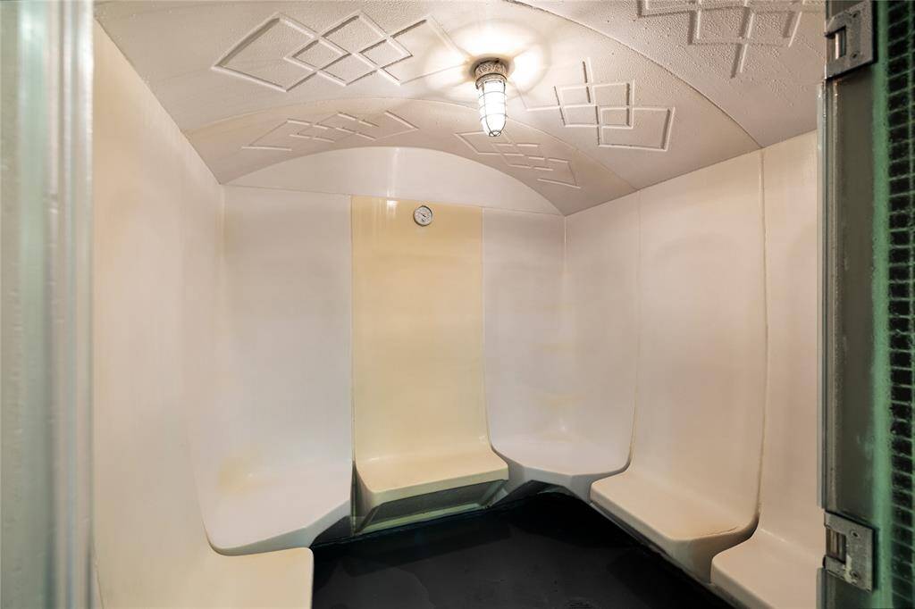 Separate men/women Sauna and steam room, inviting relaxation and rejuvenation.