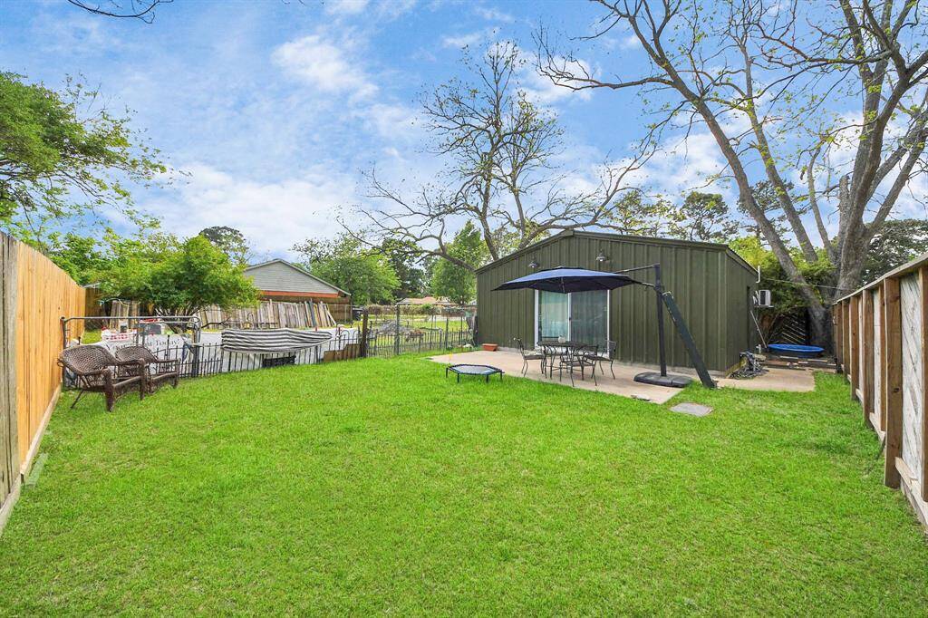 Large back yard