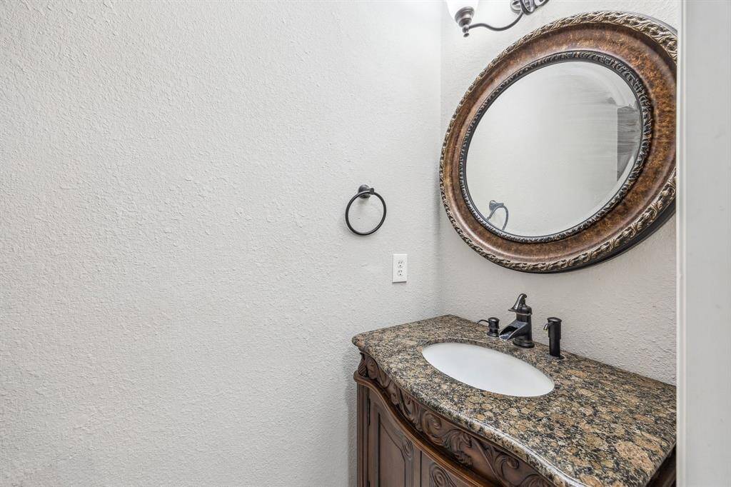 Half bath located on the 1st floor