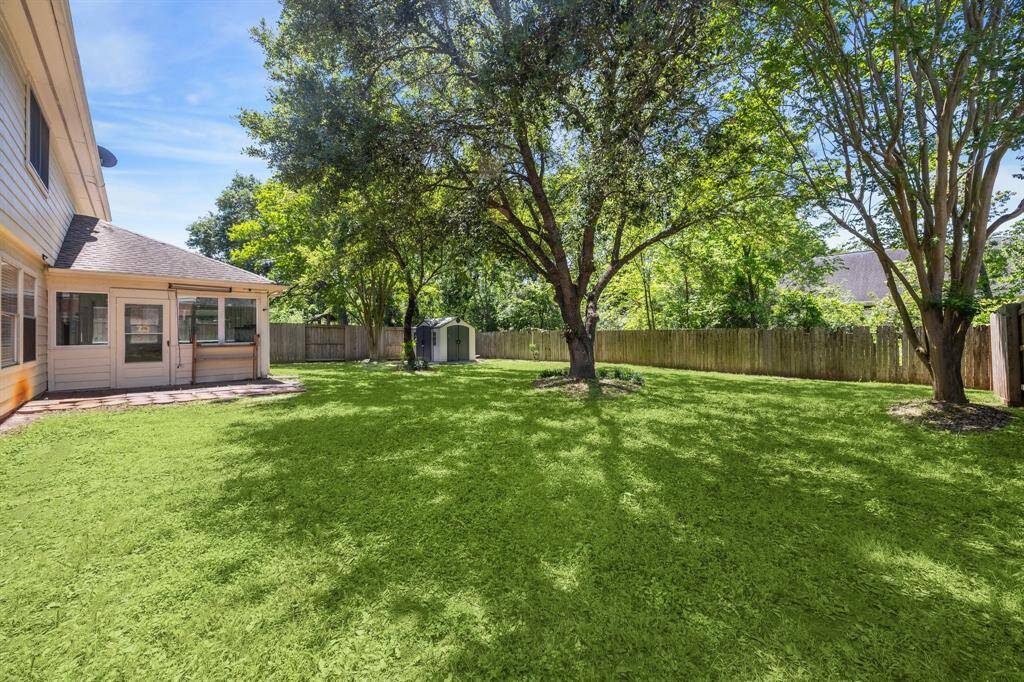 Secondary view of the backyard
