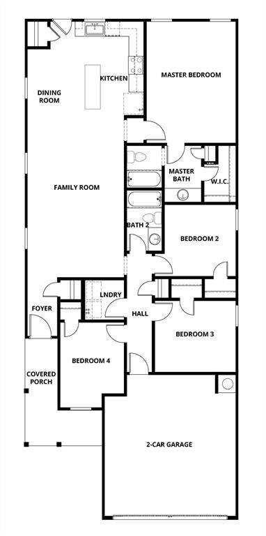 The floor plan of the home.
