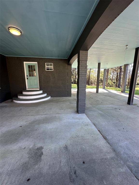 Backdoor and carport space