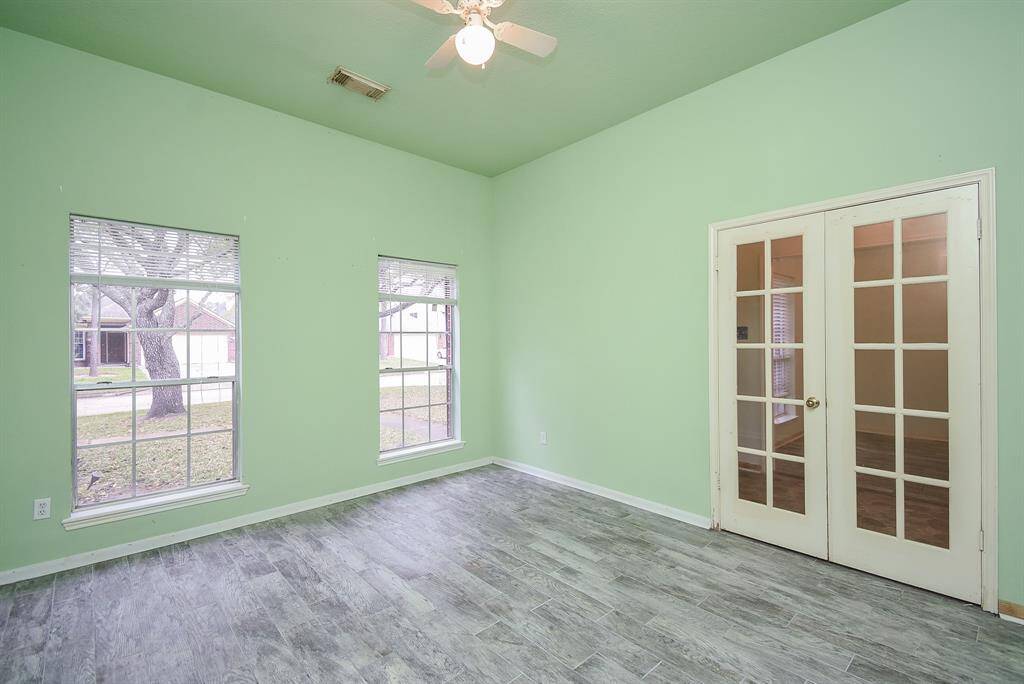 Office with French doors or could be used as a 4th bedroom or game room!