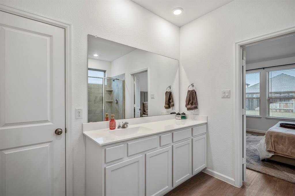 Closed door is the water closet.