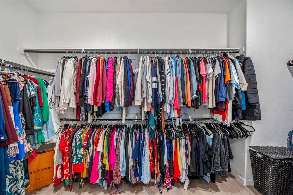 There's more space to the right for hampers and storage.