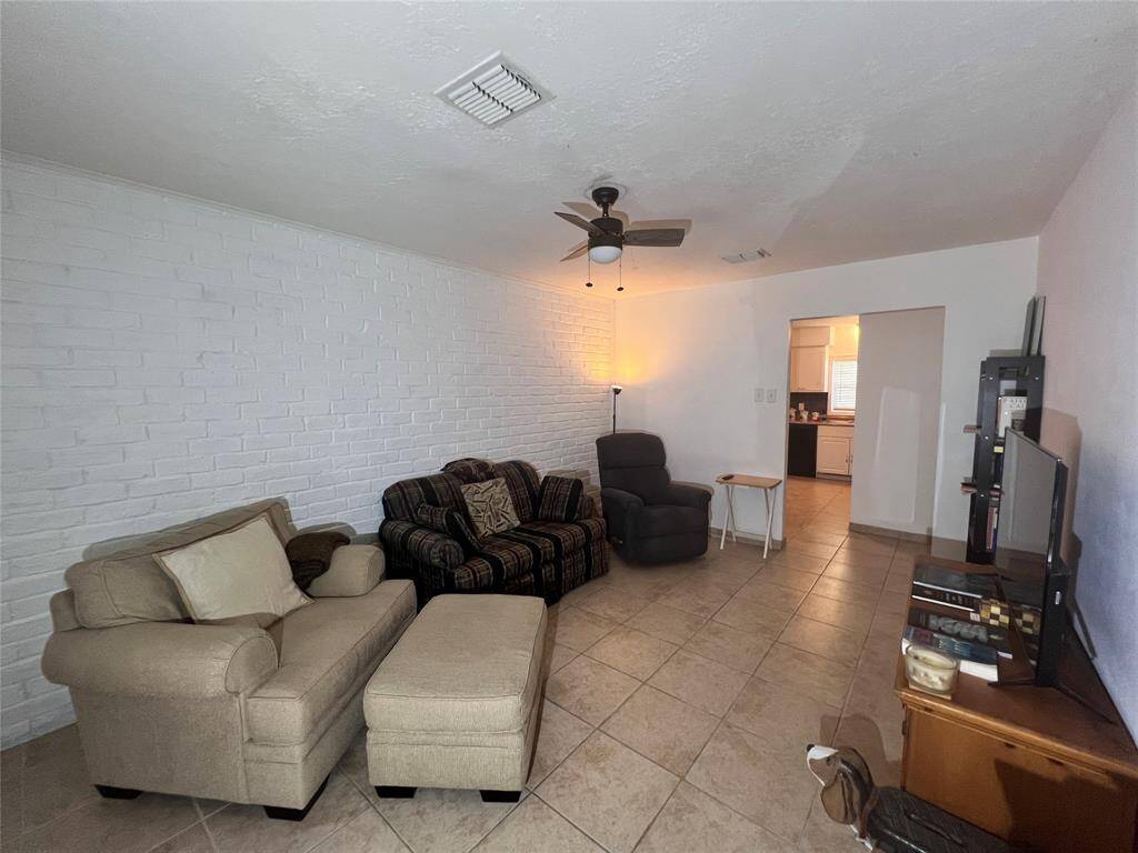 Living room looking towards kitchen.