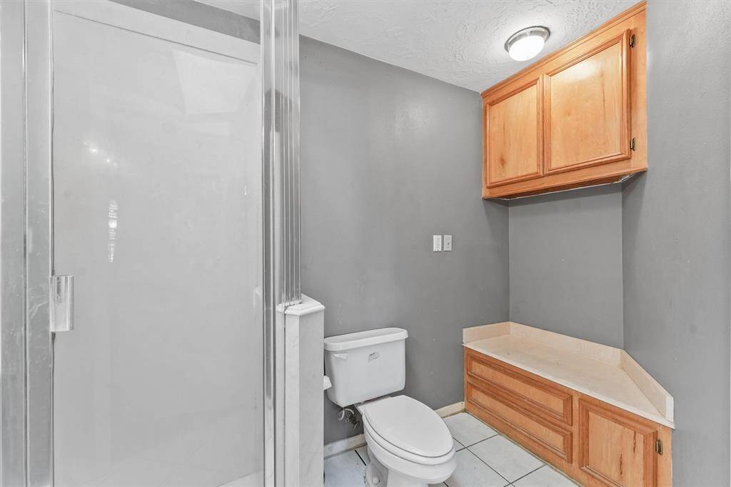 Primary bathroom with storage