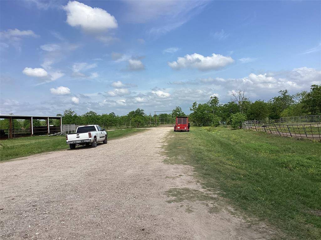 Stables on the left & pen on the right