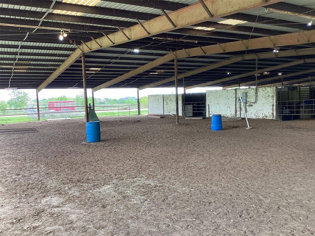 Lighted covered arena
