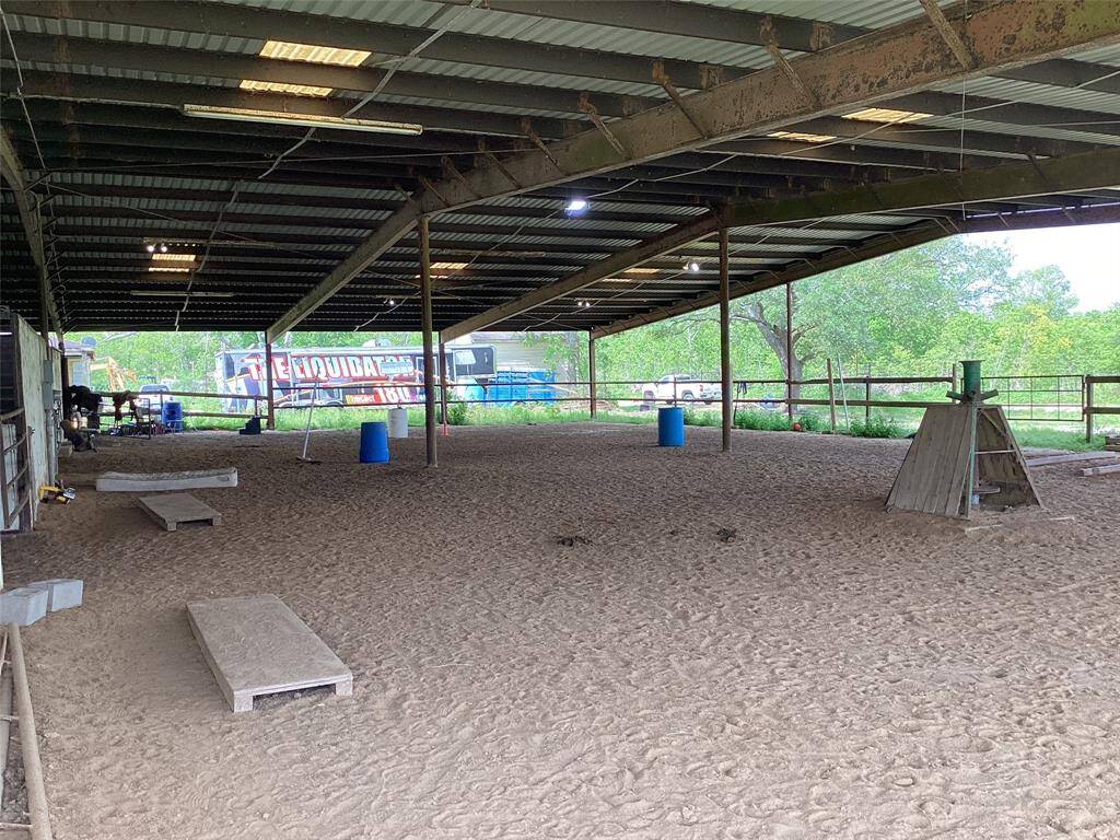 Lighted covered arena